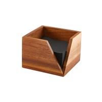 Acacia Wood Serviette Holder